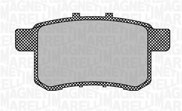 Bromsbeläggsats, Bakaxel Magneti marelli 363916060703 MAGNETI MARELLI
