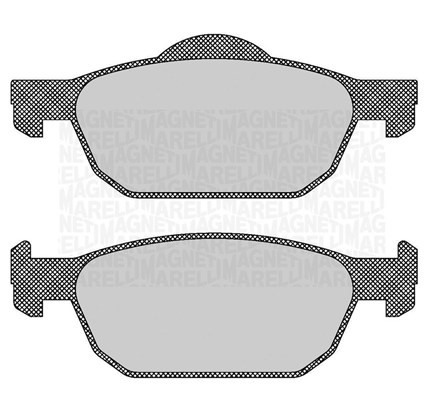 Bromsbeläggsats, Framaxel Magneti marelli 363916060706 MAGNETI MARELLI