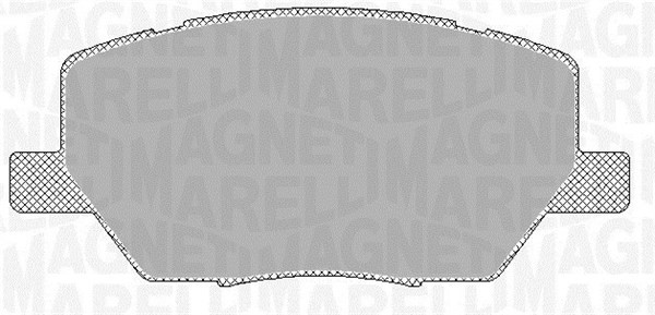 Bromsbeläggsats, Framaxel Magneti marelli 363916060793 MAGNETI MARELLI