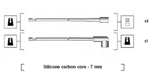 Tändkabelsats Magneti marelli 941044110501 MAGNETI MARELLI