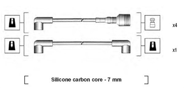 Tändkabelsats Magneti marelli 941044140503 MAGNETI MARELLI