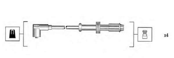 Tändkabelsats Magneti marelli 941085130565 MAGNETI MARELLI