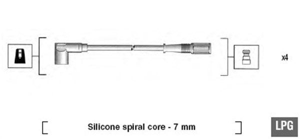 Tändkabelsats Magneti marelli 941095130583 MAGNETI MARELLI