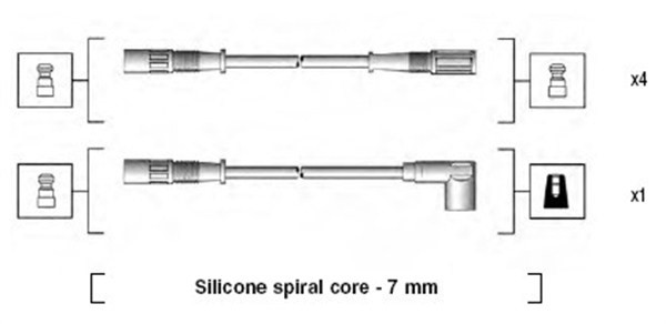Tändkabelsats Magneti marelli 941095470590 MAGNETI MARELLI