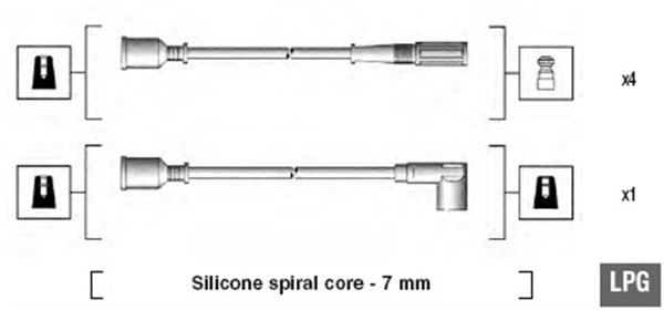 Tändkabelsats Magneti marelli 941095520594 MAGNETI MARELLI