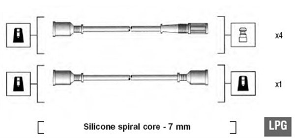 Tändkabelsats Magneti marelli 941095580598 MAGNETI MARELLI