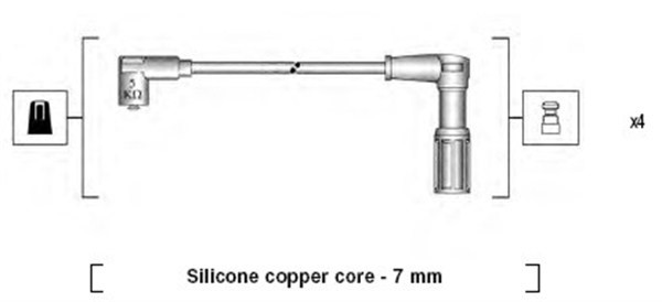 Tändkabelsats Magneti marelli 941095770615 MAGNETI MARELLI