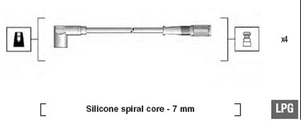 Tändkabelsats Magneti marelli 941095780616 MAGNETI MARELLI