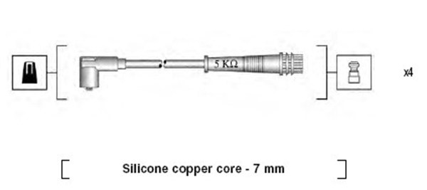 Tändkabelsats Magneti marelli 941095790617 MAGNETI MARELLI