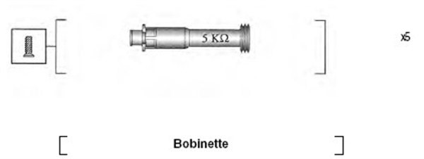 Tändkabelsats Magneti marelli 941095820620 MAGNETI MARELLI