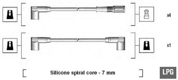 Tändkabelsats Magneti marelli 941095860624 MAGNETI MARELLI