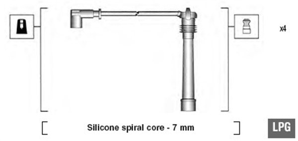 Tändkabelsats Magneti marelli 941095910629 MAGNETI MARELLI