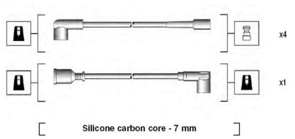 Tändkabelsats Magneti marelli 941125070664 MAGNETI MARELLI