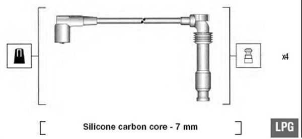 Tändkabelsats Magneti marelli 941125320684 MAGNETI MARELLI