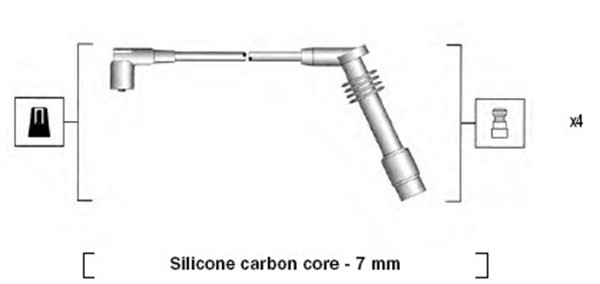 Tändkabelsats Magneti marelli 941125360686 MAGNETI MARELLI