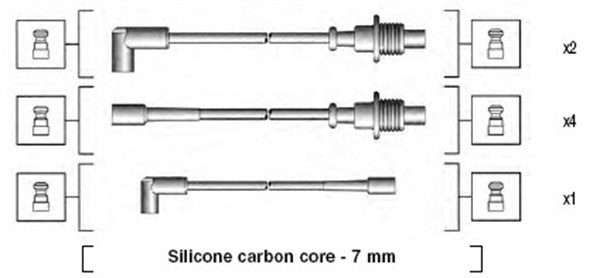 Tändkabelsats Magneti marelli 941135100699 MAGNETI MARELLI