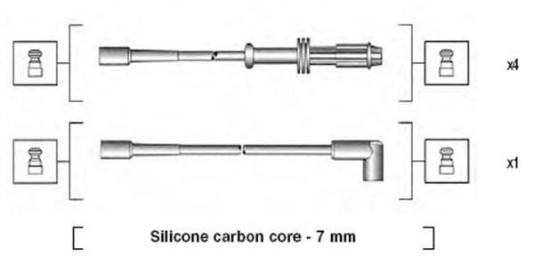 Tändkabelsats Magneti marelli 941135120700 MAGNETI MARELLI