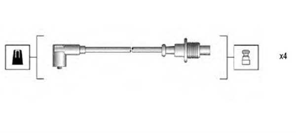 Tändkabelsats Magneti marelli 941135160703 MAGNETI MARELLI