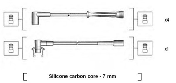 Tändkabelsats Magneti marelli 941145130710 MAGNETI MARELLI