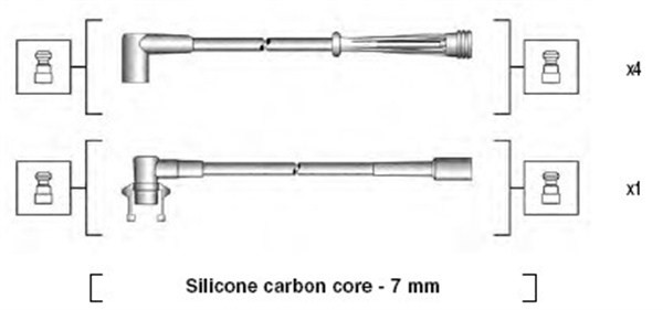 Tändkabelsats Magneti marelli 941145170714 MAGNETI MARELLI