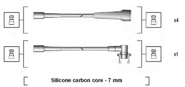 Tändkabelsats Magneti marelli 941145190716 MAGNETI MARELLI