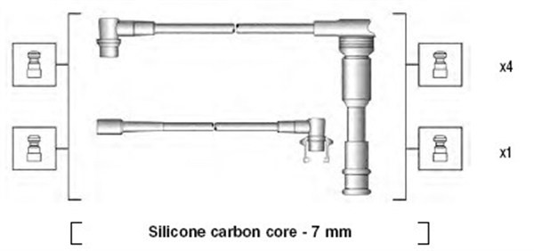 Tändkabelsats Magneti marelli 941145220719 MAGNETI MARELLI