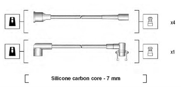 Tändkabelsats Magneti marelli 941145230720 MAGNETI MARELLI