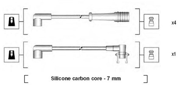 Tändkabelsats Magneti marelli 941145320729 MAGNETI MARELLI