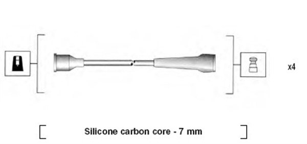 Tändkabelsats Magneti marelli 941145430740 MAGNETI MARELLI