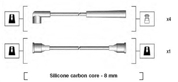 Tändkabelsats Magneti marelli 941185070768 MAGNETI MARELLI