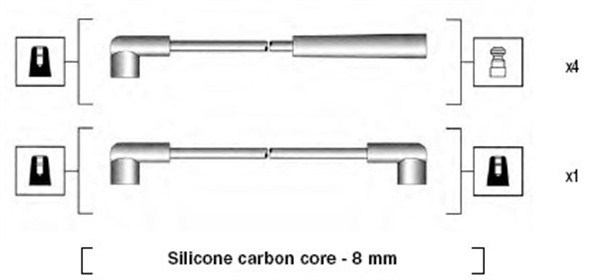 Tändkabelsats Magneti marelli 941185100771 MAGNETI MARELLI