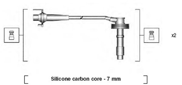 Tändkabelsats Magneti marelli 941215240807 MAGNETI MARELLI