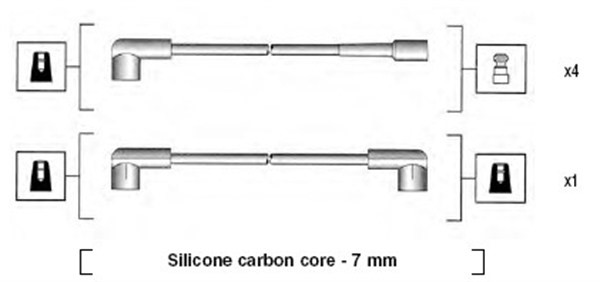 Tändkabelsats Magneti marelli 941245020809 MAGNETI MARELLI
