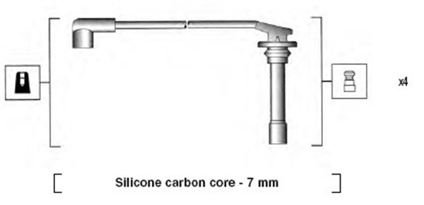 Tändkabelsats Magneti marelli 941255070817 MAGNETI MARELLI