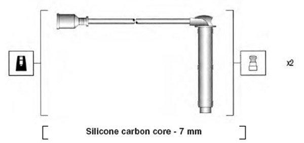 Tändkabel Magneti marelli 941255180828 MAGNETI MARELLI