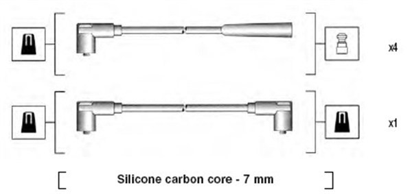 Tändkabelsats Magneti marelli 941275010837 MAGNETI MARELLI