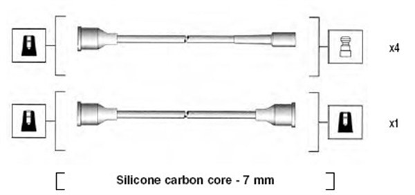 Tändkabelsats Magneti marelli 941285030841 MAGNETI MARELLI