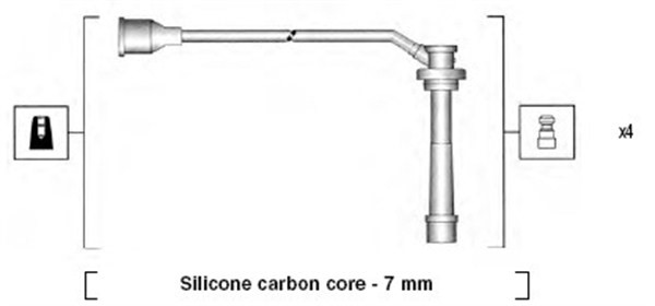 Tändkabelsats Magneti marelli 941285100846 MAGNETI MARELLI