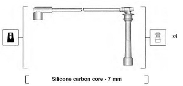Tändkabelsats Magneti marelli 941295110882 MAGNETI MARELLI