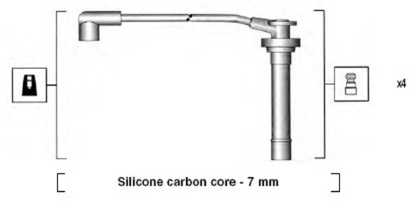 Tändkabelsats Magneti marelli 941295120858 MAGNETI MARELLI