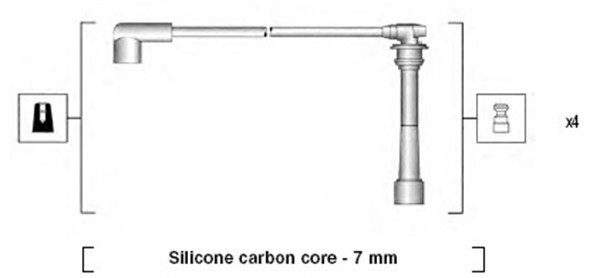 Tändkabelsats Magneti marelli 941295160887 MAGNETI MARELLI