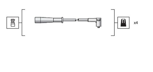 Tändkabelsats Magneti marelli 941318111130 MAGNETI MARELLI Tändkabelsats Magneti marelli 941318111130 MAGNETI MARELLI