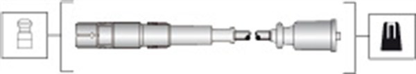 Tändkabelsats Magneti marelli 941318111285 MAGNETI MARELLI