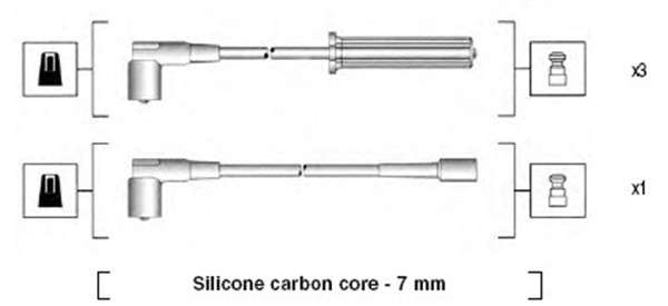 Tändkabelsats Magneti marelli 941365030926 MAGNETI MARELLI