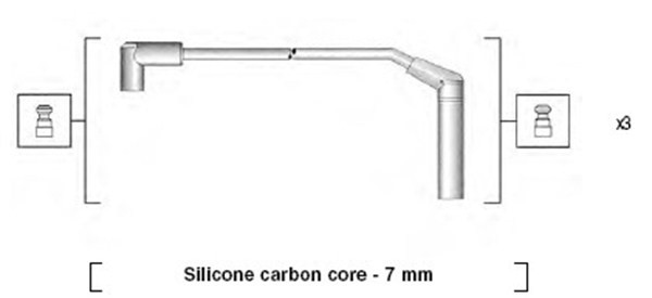 Tändkabelsats Magneti marelli 941365090932 MAGNETI MARELLI