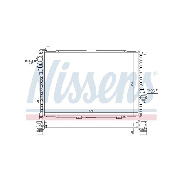 Kylare, motorkylning Nissens 60754A NISSENS