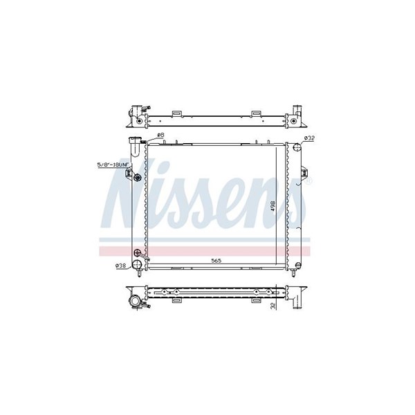 Kylare, motorkylning Nissens 609891 NISSENS