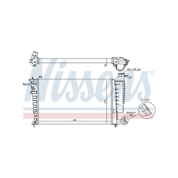 Kylare, motorkylning Nissens 61318A NISSENS