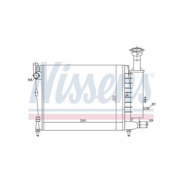 Kylare, motorkylning Nissens 61354 NISSENS