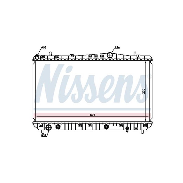 Kylare, motorkylning Nissens 61634 NISSENS Kylare, motorkylning Nissens 61634 NISSENS